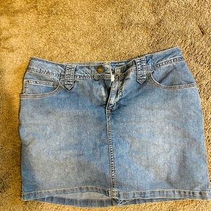 Denim skort